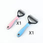 Ultimate Pet Hair Shedding Tool - Painless Undercoat Rake for Long & Short Haired Pets - Professional De-shedding Brush