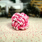 Durable Cotton Rope Ball Pet Toy - Colorful Interactive Chew & Chase Toy for Dogs & Cats - Dental Health & Boredom Relief