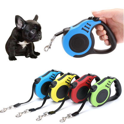 Heavy Duty Retractable Dog Leash - 3M/5M Tangled-Free Walking Lead with One-Hand Brake & Lock for Small and Medium Dogs