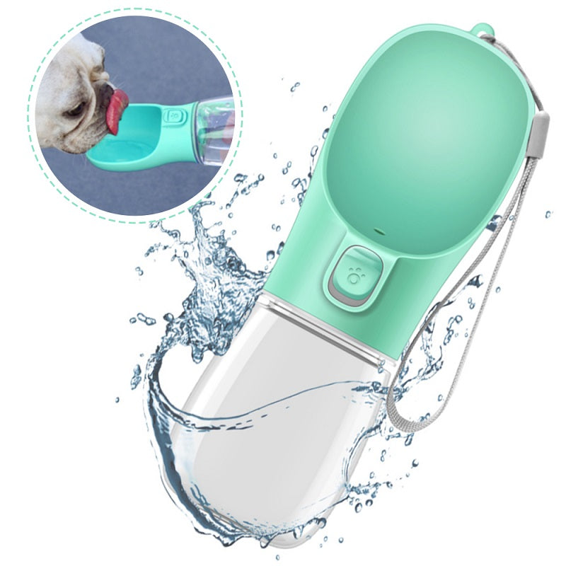 Portable Dog Water Bottle - Leak-Proof Pet Travel Drink Cup with Food-Grade Material (350ml/550ml)
