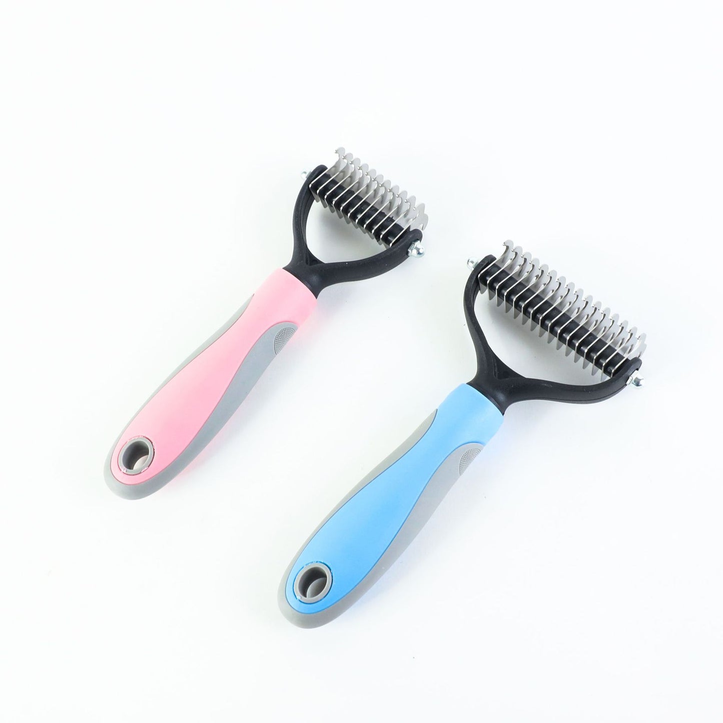 Ultimate Pet Hair Shedding Tool - Painless Undercoat Rake for Long & Short Haired Pets - Professional De-shedding Brush