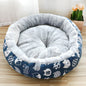 Soft Plush Round Cat Bed - Self-Warming Donut Cuddler for Small Dogs & Cats