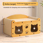 Luxury Wooden Cat Scratcher Villa - Natural Sisal Rope Climbing Frame & Furniture Protector