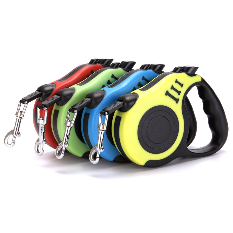 Heavy Duty Retractable Dog Leash - 3M/5M Tangled-Free Walking Lead with One-Hand Brake & Lock for Small and Medium Dogs