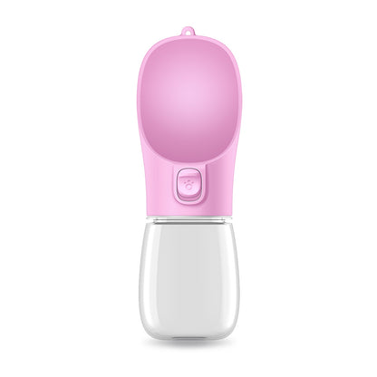 Portable Dog Water Bottle - Leak-Proof Pet Travel Drink Cup with Food-Grade Material (350ml/550ml)