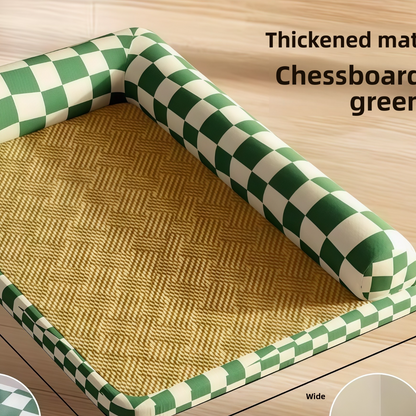 Summer Cooling Pet Bed - Premium Checkerboard Orthopedic Dog Mat