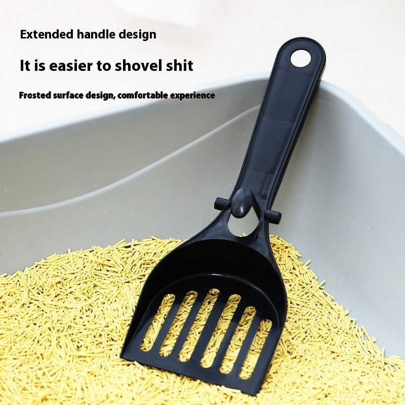 Large Cat Litter Scoop with Integrated Holder Stand - Deep Shovel Sifter Set