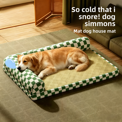 Summer Cooling Pet Bed - Premium Checkerboard Orthopedic Dog Mat
