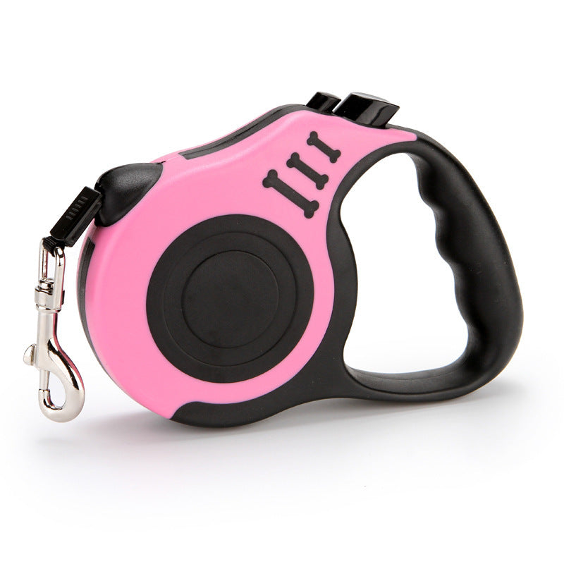 Heavy Duty Retractable Dog Leash - 3M/5M Tangled-Free Walking Lead with One-Hand Brake & Lock for Small and Medium Dogs